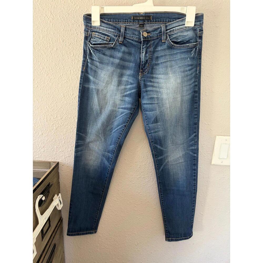 Flying Monkey Platinum Skinny Jeans size 28. Inseam is 27in